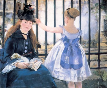  Impressionismus Galerie - Le Chemin de Fer Die Eisenbahn Realismus Impressionismus Edouard Manet